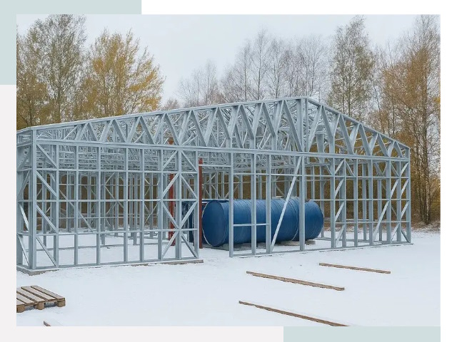 Металлические ангары в Кызыле