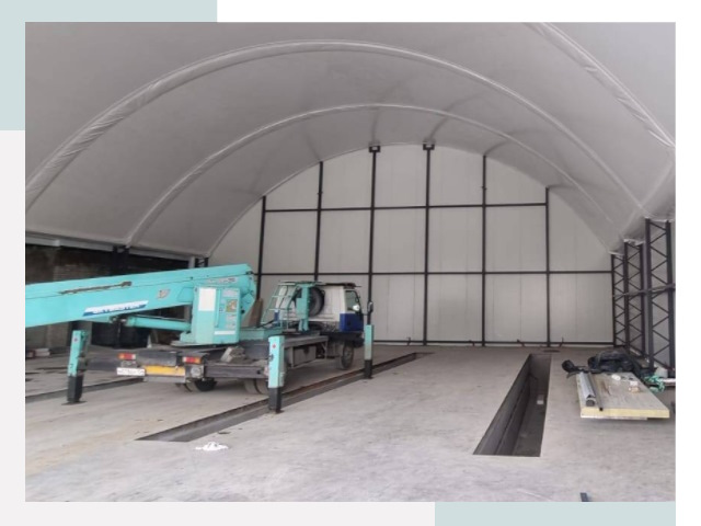 Внутреннее оснащение ангаров в Кызыле