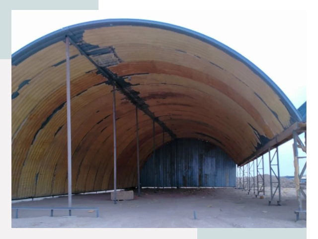 Реконструкция ангаров в Кызыле