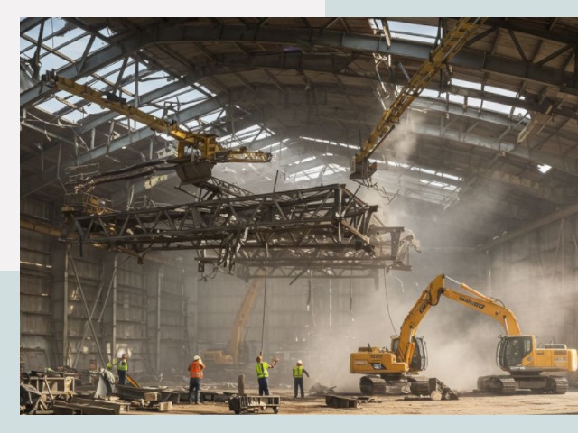 Демонтаж ангаров в Кызыле от 622 руб. за м²