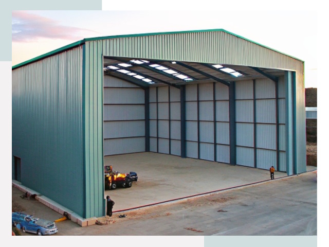 Строительство ангаров в Кызыле